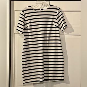 Black and white winter dress